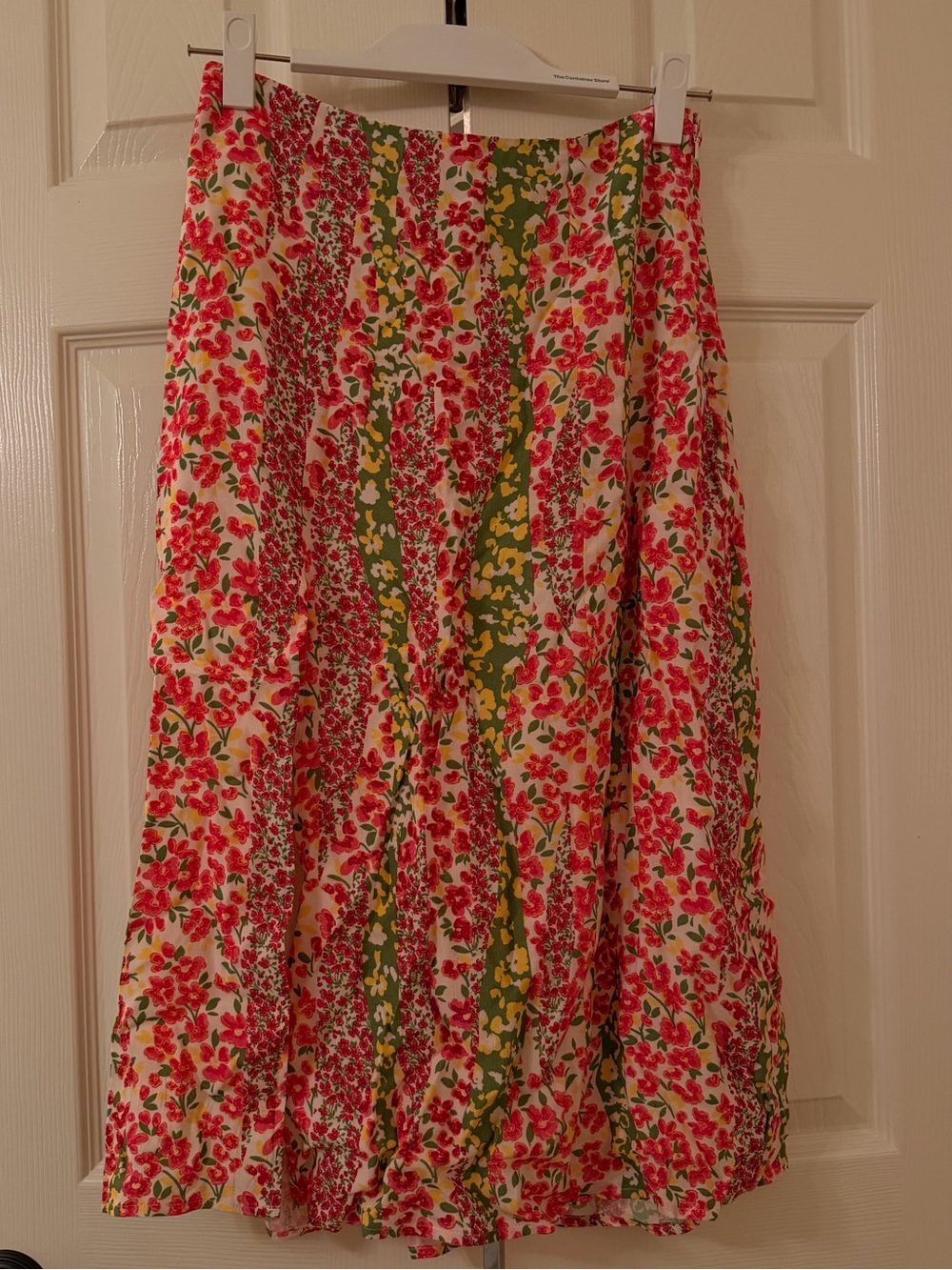 Maeve Floral Side-Slit Midi Skirt - Picture 3 of 5